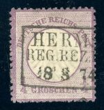Deutsches Reich 1R Gestempelt 1/4 Gr. violett