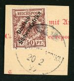 Dsw Stempel 10 Briefstück 20.2.99, Wdst. I ohne Ort a. Kab-Bfst. mit 50 Pfg.