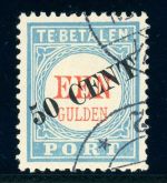 Niederlande-Portomarken 27III Gestempelt 50 C. a. 1 Gld. T. III