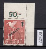 Berlin 1949, Mich.-Nr.:  66 gestempelt  geprüft  Eckrand