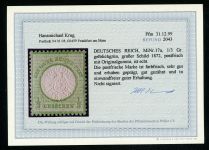 DR 1872, Mich.-Nr.: 17  ** geprüft  Befund