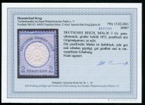 DR 1872, Mich.-Nr.: 20 ** geprüft  Befund