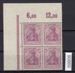 DR 1915, Mich.-Nr.: 92 II   **   Eckrand  4er.-Block