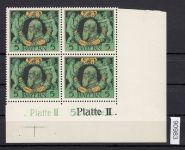 AD Bayern 1911, Mich.-Nr.: 92 ** Eckrand  4er.-Block   PlNr SELTEN   völlig  unterbewertet