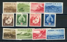 Japan 276-287 Ungebraucht mit Falz 3 tadellose kpl. ungebr. Ausgaben 1939
