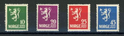 Norwegen 116-119 Postfrisch Wappenl