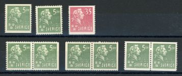 Schweden 277-278 Postfrisch Bellmann mit Paaren B/D und D/D