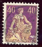 Schweiz 101 Gestempelt 40 C. tadellos gest.