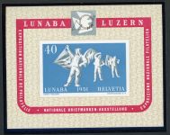 Schweiz Bl.14 Lunabablock, tadellos postfr.