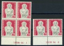 Berlin 119Han (2) Postfrisch 20. Juli mit beiden Han im UR-4erBlock bzw. Paar