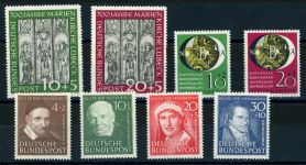 Bundesrepublik 139-146 3 tadellos postfrische Serien