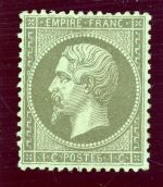Frankreich 18b Ungebraucht mit Falz 1 C. bronzegr