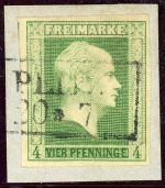 Preussen 5a Briefstück 4 Pfg. gr