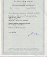 Bizone 1948  Mi. Nr.  I + II DD gestempelt  (Band+Netz) geprüft Attest