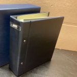 SAFE Album Blau Compact -leer  4- Ringe Mechanik  FDC ETB