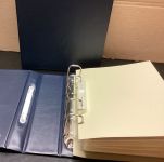 SAFE Album Blau Compact -leer  4- Ringe Mechanik  FDC ETB