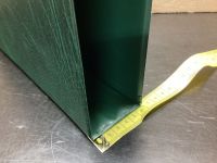Leuchtturm Schutzkassette Schuber für Drehstabbinder Ringbinder grün gebraucht