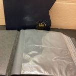 Deutsche Post  Ganzsachen -Album  + Schuber   blau  groß für 200 Belege gebraucht