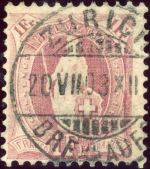 Schweiz 63YD Gestempelt 1 Fr. beste Z