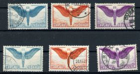 Schweiz 189-191x,z Gestempelt Flp. in beiden Sorten kpl.