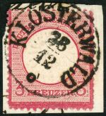 Thurn & Taxis Nachverwendungen DR25 Briefstück KLOSTERWALD 28/12