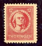 Sbz - Thüringen 97BXbtI Postfrisch 12 Pfg. bessere Type