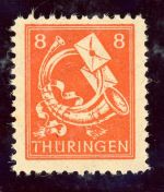Sbz - Thüringen 96Yyy Postfrisch 8 Pfg. d