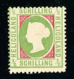 Helgoland 6e Ungebraucht mit Falz 1/2 Sch. hellgelblichgr