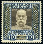 Österreich 156 Postfrisch 10 Kr. Frz. Joseph, tadellos postfrisch