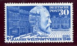 Bundesrepublik 116VI Postfrisch 30 Pfg. Stephan mit Plf. "Fleck auf der Stirn"