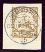 Doa Stempel 22 Briefstück WUGIRI 11/12 05, ideal a. Luxusbfst. 2 1/2 H.