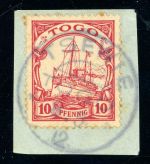 Togo Stempel 9 Briefstück TSEWIE 8.5.12, klar a. Bfst. mit 10 Pfg.