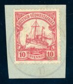 Dsw Stempel 26 Briefstück OSONA 1911 a. Kab-Bfst. mit 10 Pfg.