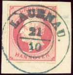 Hannover Ortsstempel 14a Briefstück LAUENAU 21/10