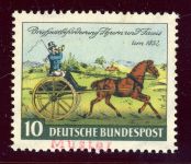 Bundesrepublik 160M Ungebraucht mit Falz 20 Pfg. Thurn und Taxis mit rotviol....