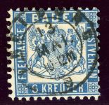 Baden 19b Gestempelt 6 Kr. preu