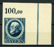 Bayern 107IU Postfrisch 5 Mk. Friedensdruck ungez