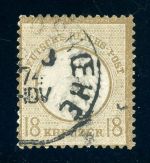 Deutsches Reich 11 Gestempelt 18 Kr. kl. Schild sauberer Agentur-K1 LEOPLDSHOEHE