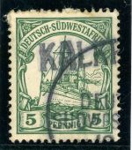 Dsw Stempel 12 Gestempelt KALKF.., Teilabschl. des Wdst. a. 5 Pfg.