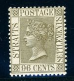 Straits Settlements 42 Ungebraucht mit Falz 96 Cent.