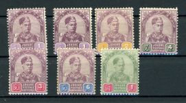 Johor 5-11 Ungebraucht mit Falz Freimarken 1891 kpl.