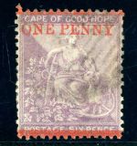 Kap Der Guten Hoffnung 14 Gestempelt One Penny rot a. 6 P.