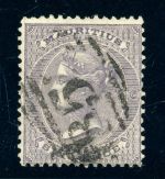 Mauritius 19 Gestempelt 6 P. violett, zentr. gest. Kab-st