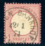 Deutsches Reich 19X Gestempelt 1 Gr. karminrosa
