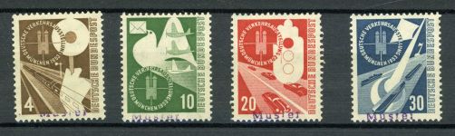 Bundesrepublik 167-170M Postfrisch Verkehrsausstellung kpl. mit viol. Handste...