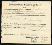 Ndp 5 (2) Brief 2mal 2 Gr. blau auf Insinuationsdokument mit Th.&T.-K1 GR