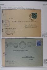 ZENSUREN 1945-1949, Sammlung von 30 Belegen nach und aus Berlin aus dem brit.