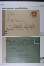 ZENSUREN 1945-1949, Sammlung von 30 Belegen nach und aus Berlin aus dem brit.