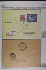 ZENSUREN 1945-1949, Sammlung von 30 Belegen nach und aus Berlin aus dem brit.