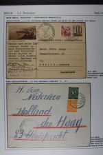 ZENSUREN 1945-1949, Sammlung von 30 Belegen nach und aus Berlin aus dem brit.